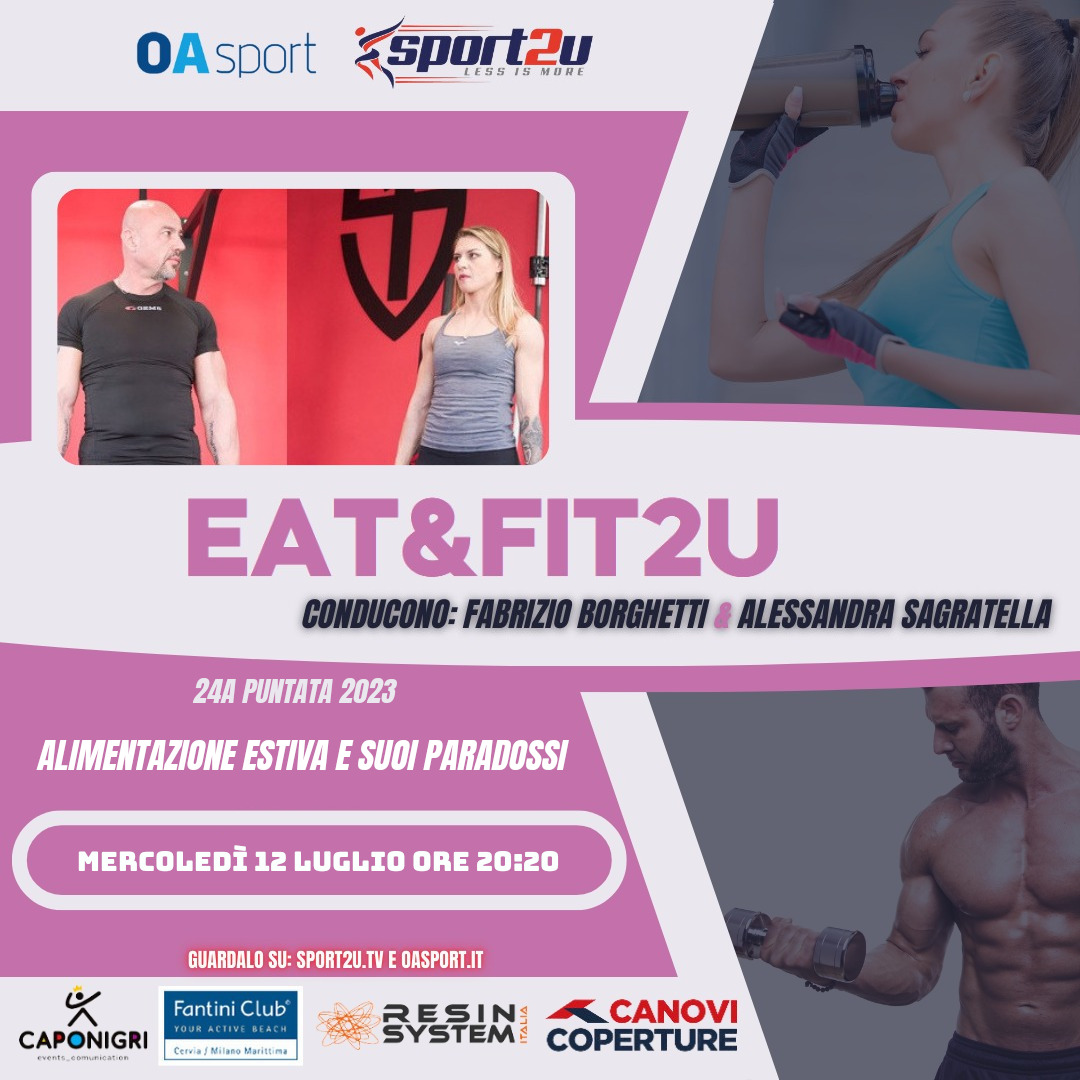 Fabrizio Borghetti e Alessandra Sagratella a Eat&Fit2u: 24a Puntata 2023