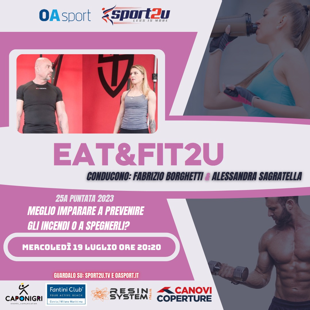 Fabrizio Borghetti e Alessandra Sagratella a Eat&Fit2u: 25a Puntata 2023