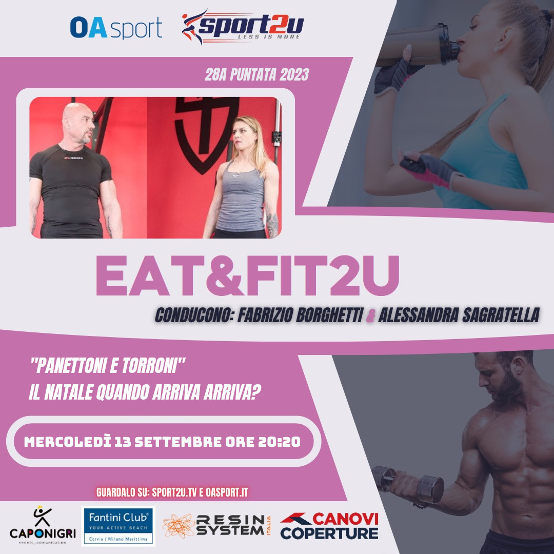 Fabrizio Borghetti e Alessandra Sagratella a Eat&Fit2u: 28a Puntata 2023