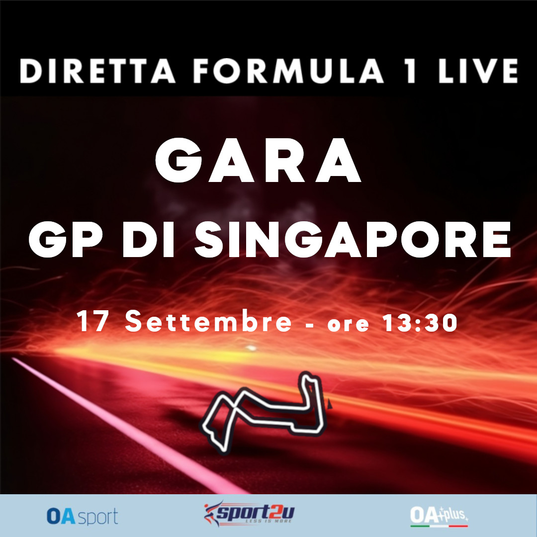 Diretta Formula Uno LIVE: Gara GP di Singapore