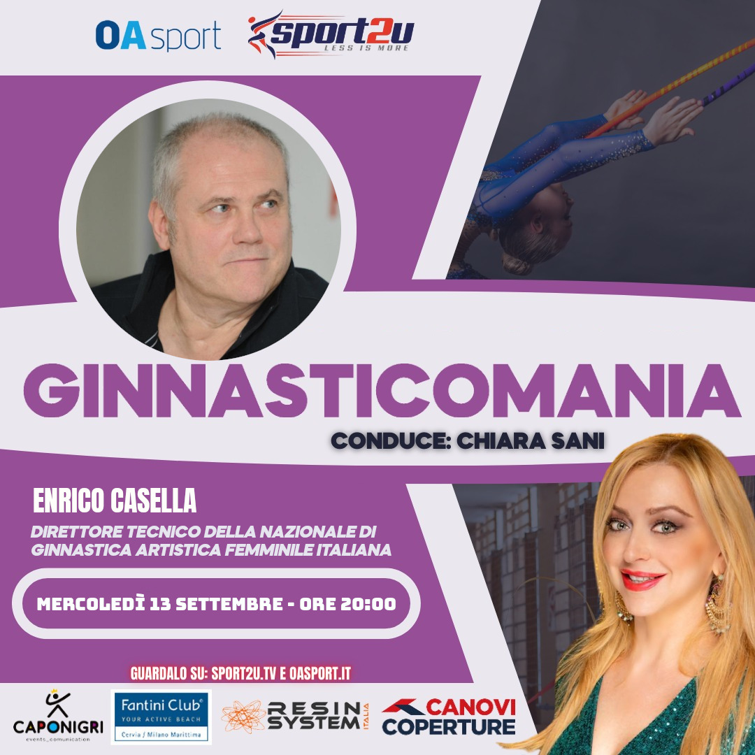 Enrico Casella, Direttore Tecnico della Nazionale di ginnastica artistica femminile italiana a Ginnasticomania 13.09.23