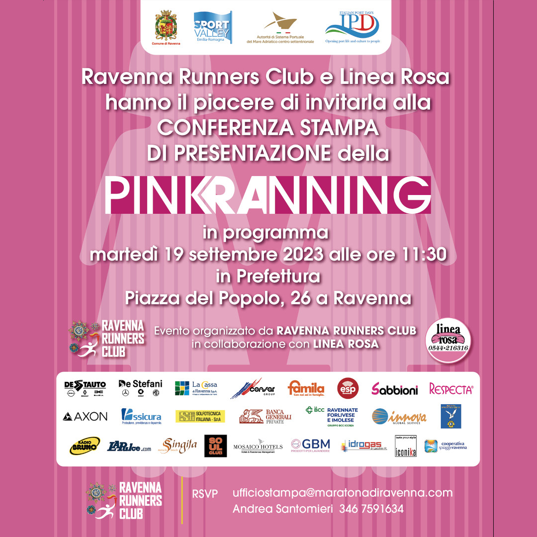 Pink Ranning 2023: conferenza stampa di presentazione