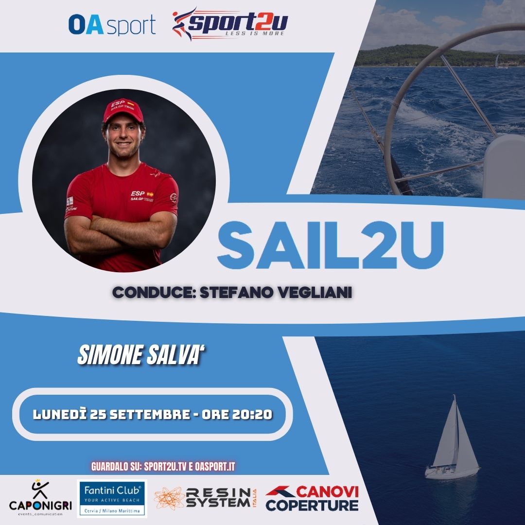 Simone Salvà, secondo alla Foiling Week 2023 nella classe Moth, a Sail2u