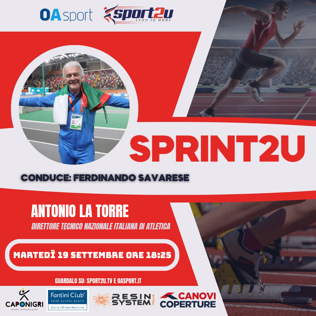 Antonio La Torre, Direttore Tecnico Nazionale Italiana di atletica, a Sprint2u