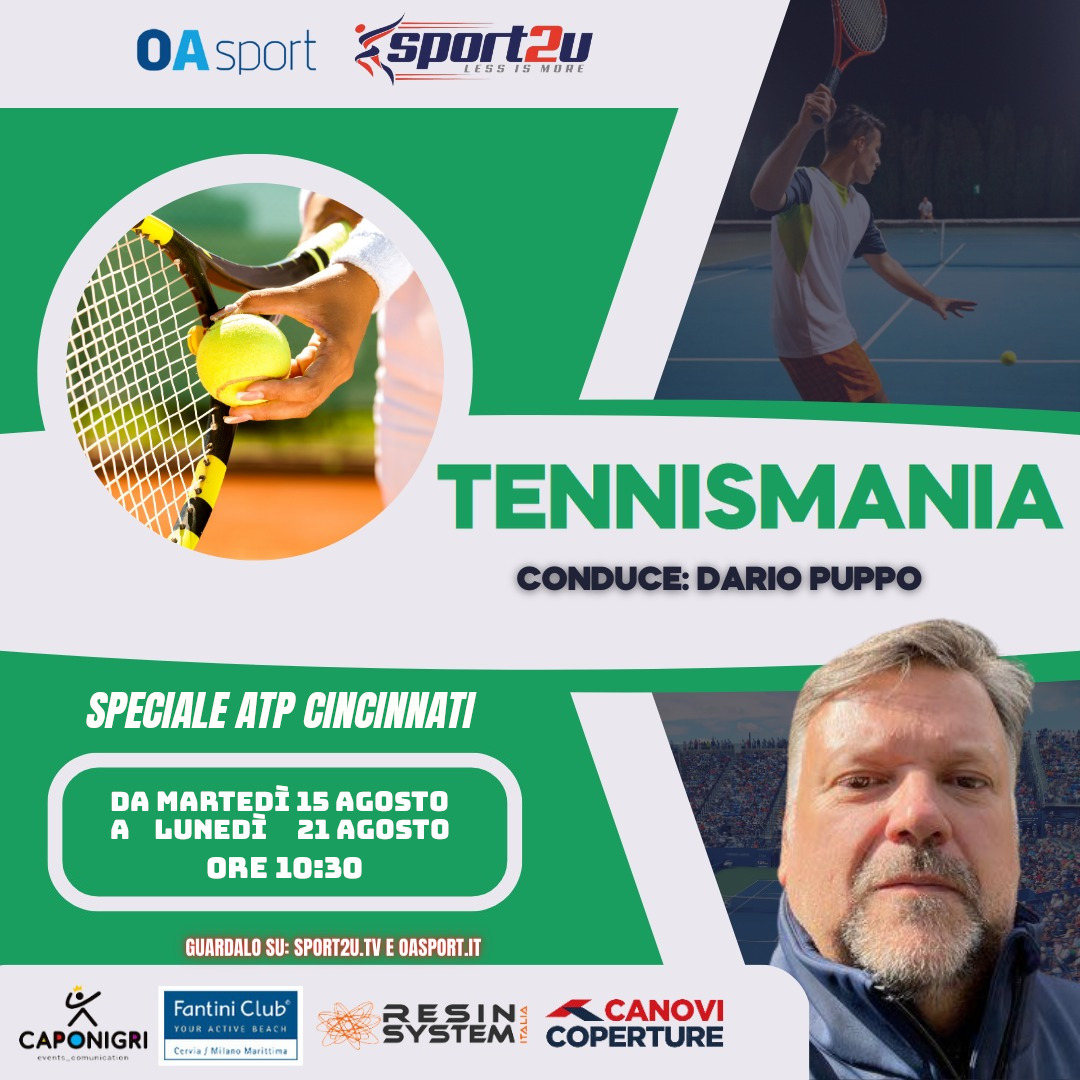 Dario Puppo a TennisMania Speciale Atp Cincinnati 20.08.23