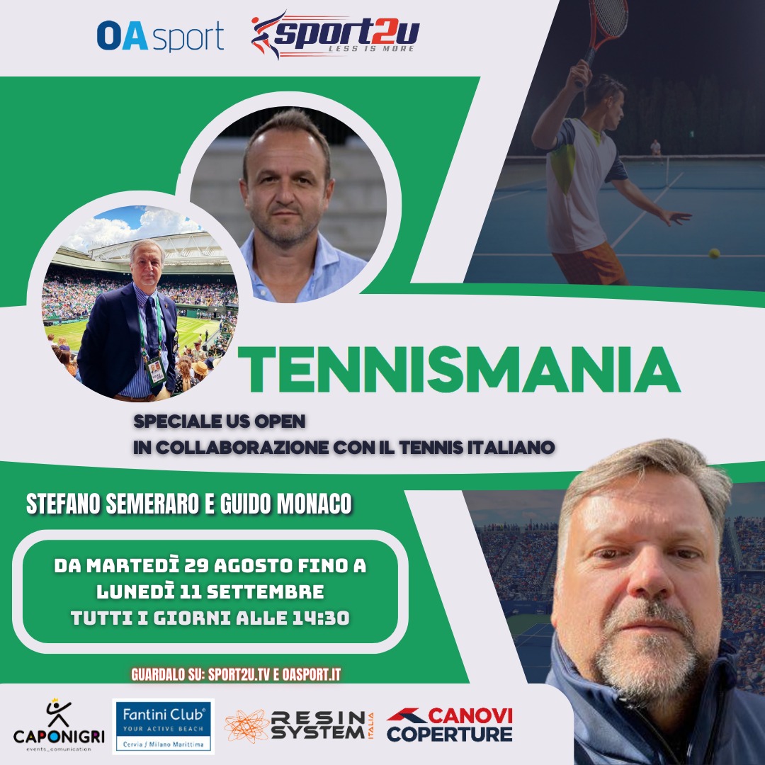 Stefano Semeraro e Guido Monaco a TennisMania Speciale US Open 31.08.23
