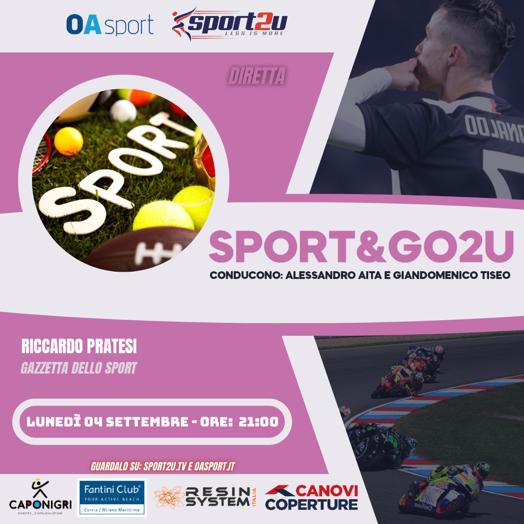 Riccardo Pratesi, Gazzetta dello Sport, a Sport&Go2u