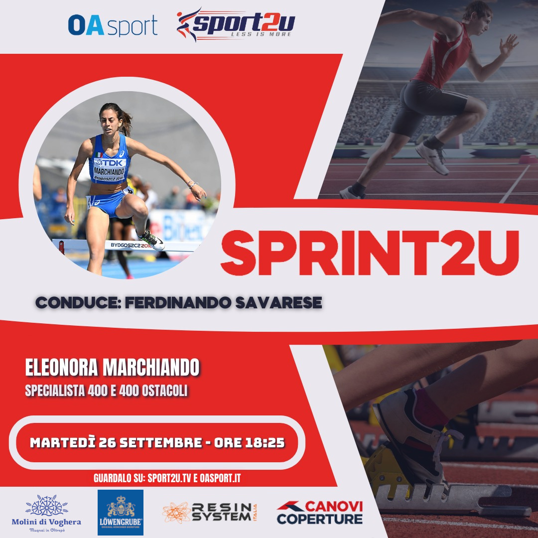 Eleonora Marchiando, specialista 400 e 400 ostacoli, a Sprint2u