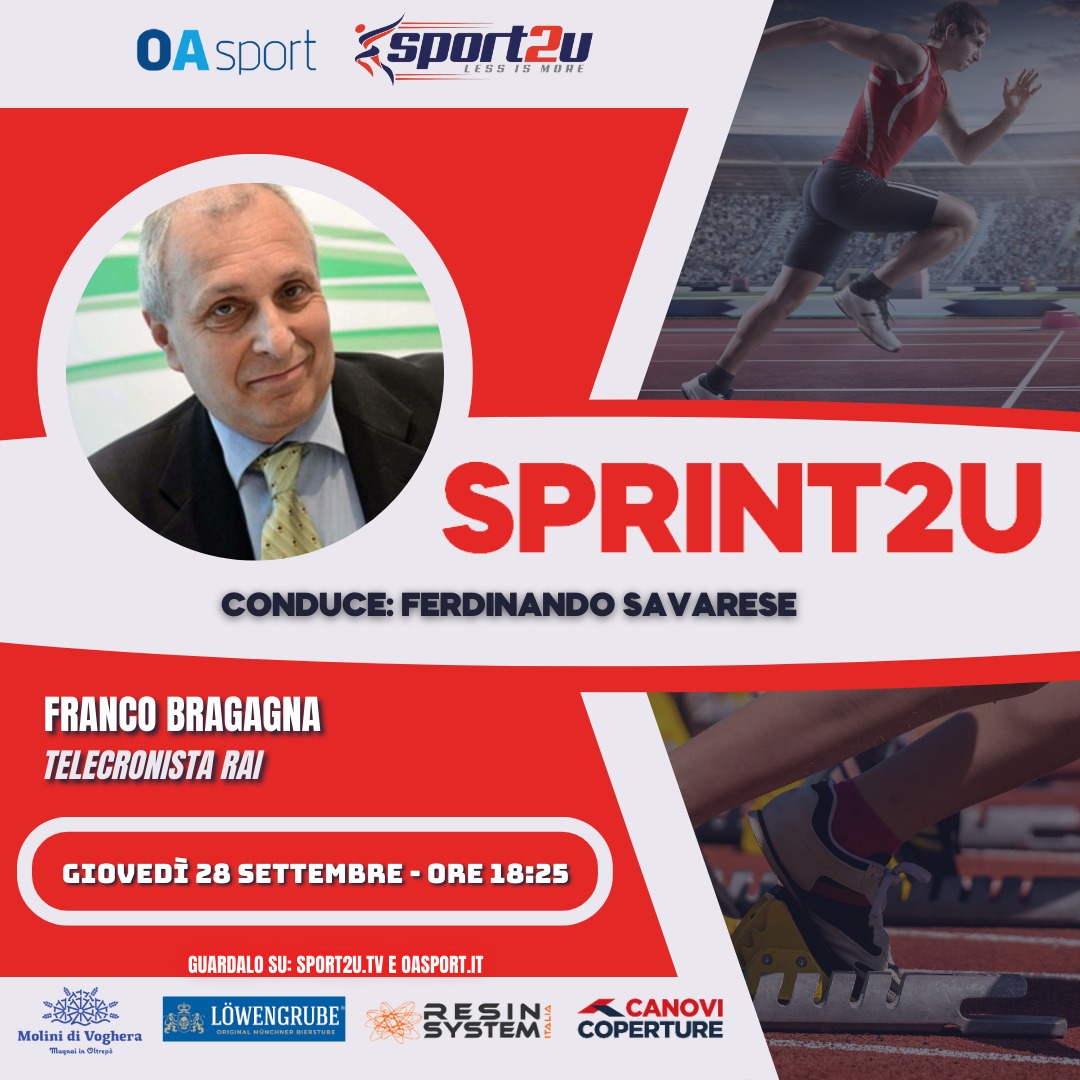 Franco Bragagna, telecronista sportivo della RAI a Sprint2u 29.09.23