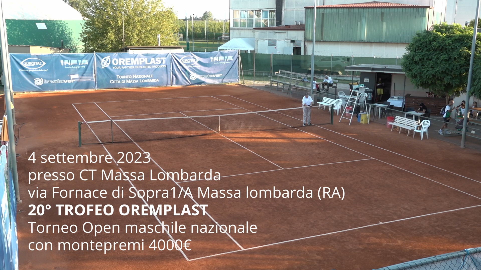 20° Trofeo Oremplast: torneo Open Maschile Nazionale con montepremi 4000€