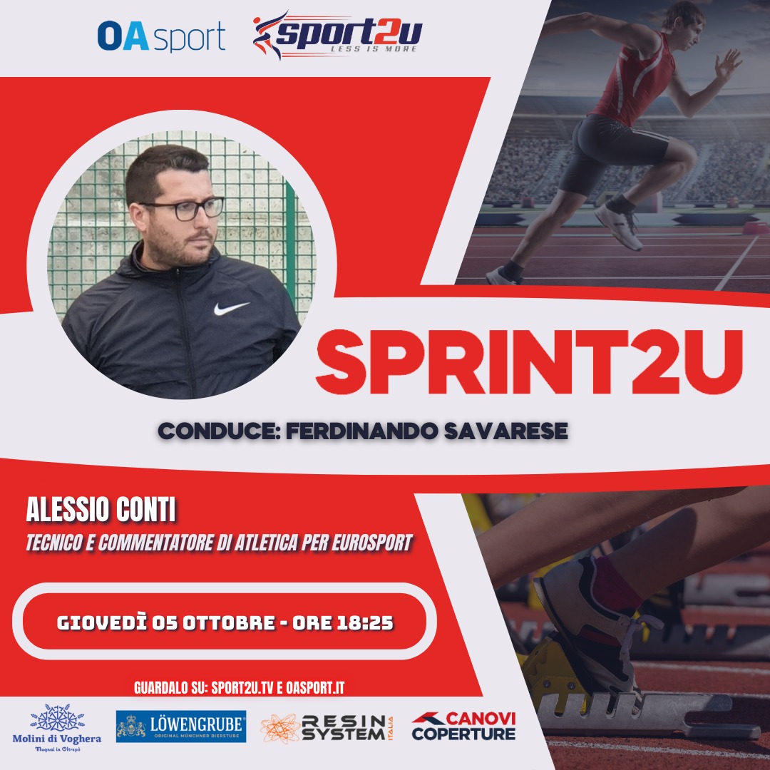 Alessio Conti, Tecnico e commentatore di atletica per Eurosport, a Sprint2u 05.10.23