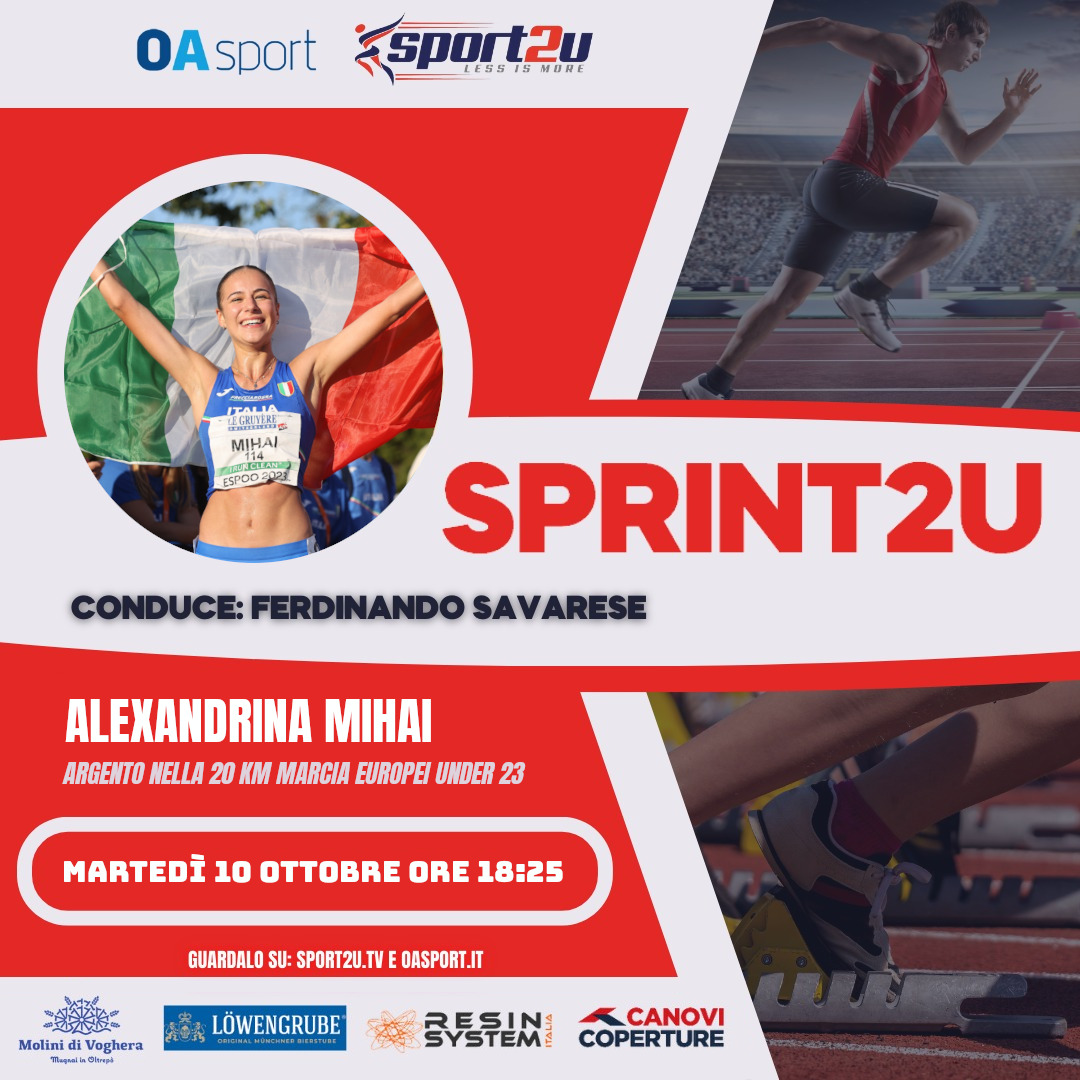 Alexandrina Mihai, argento nella 20 km marcia europei under 23, a Sprint2u 10.10.23