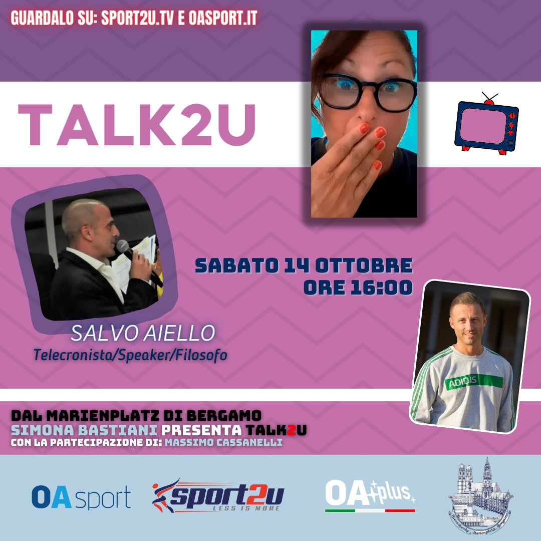 Salvo Aiello, Telecronista/Speaker/Filosofo, a Talk2u