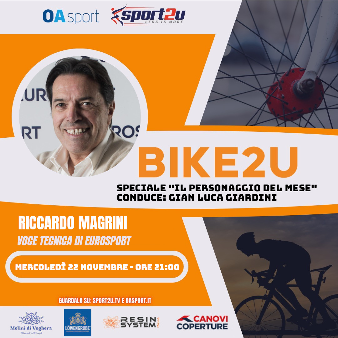 Riccardo Magrini, voce tecnica di Eurosport, a Bike2u Speciale “Il Personaggio Del Mese”