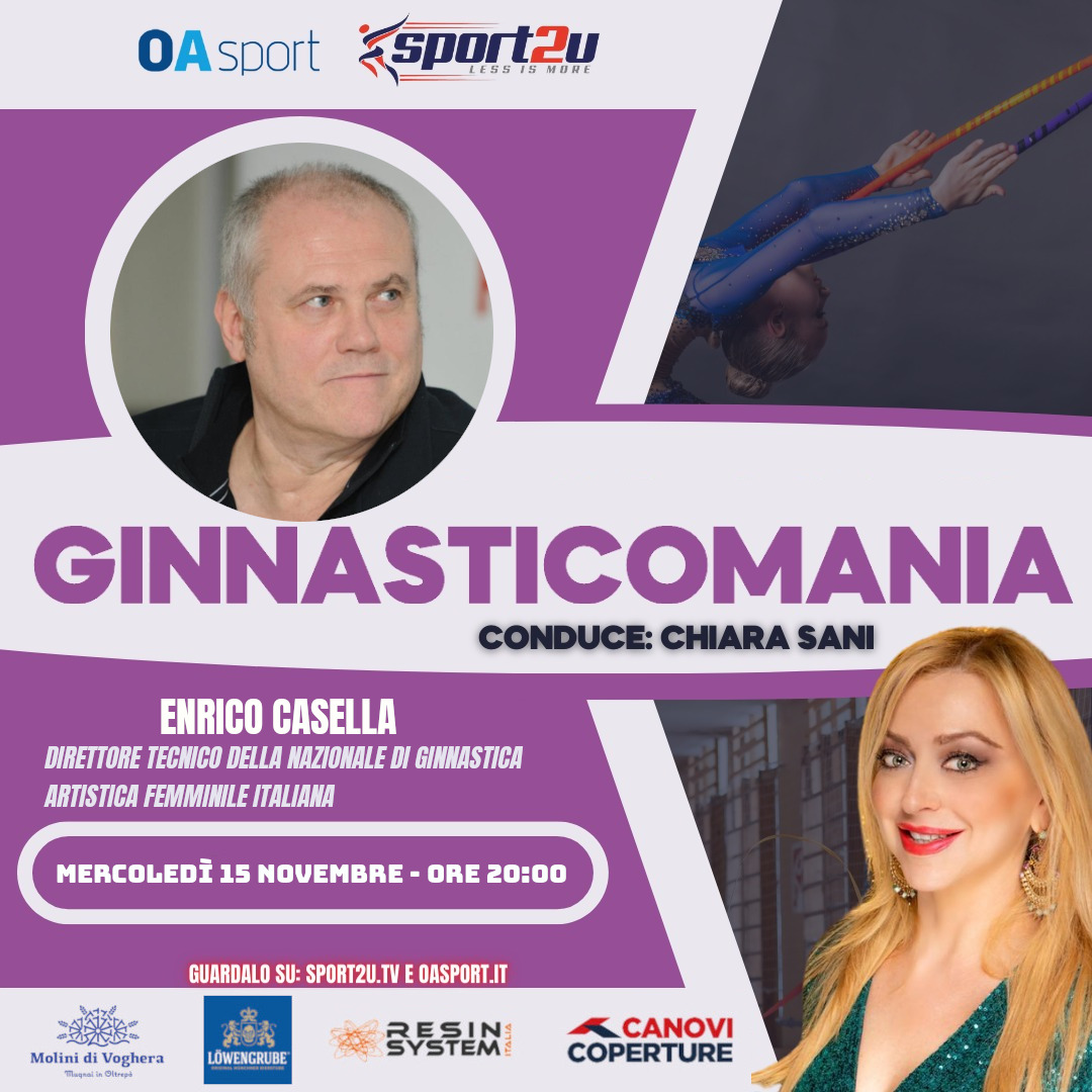 Enrico Casella, Direttore Tecnico della Nazionale di ginnastica artistica femminile italiana a Ginnasticomania 15.11.23