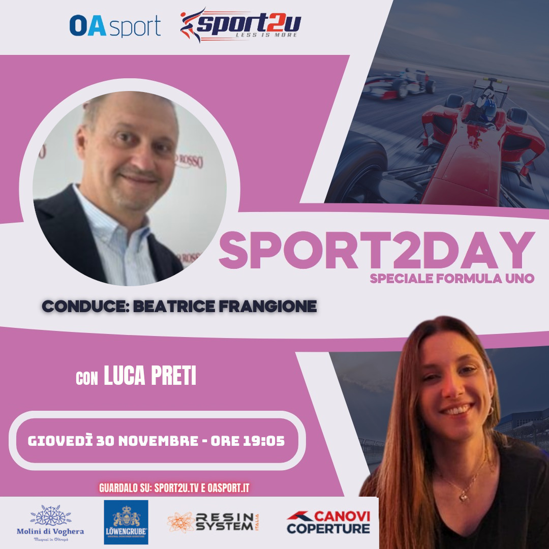 Luca Preti, a Sport2Day Speciale Formula Uno 30.11.23