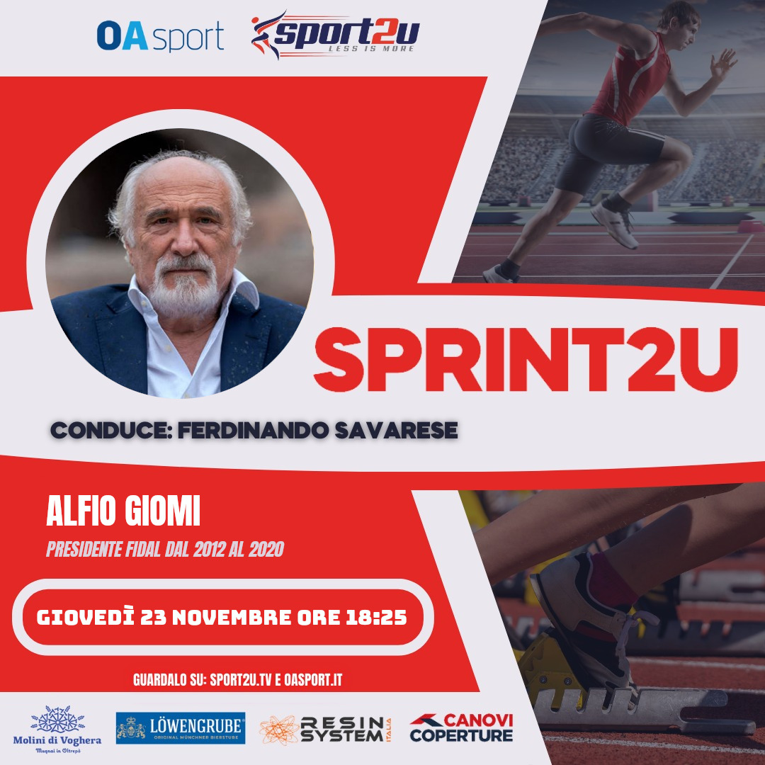 Alfio Giomi: Presidente FIDAL dal 2012 al 2020, a Sprint2u 21.11.23