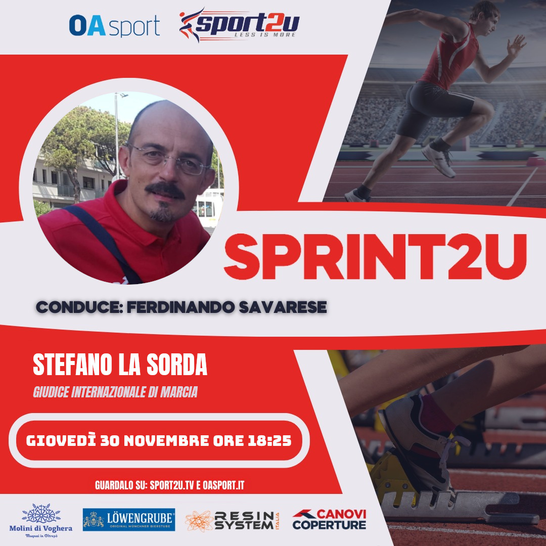 Stefano La Sorda: giudice internazionale di marcia, a Sprint2u 30.11.23