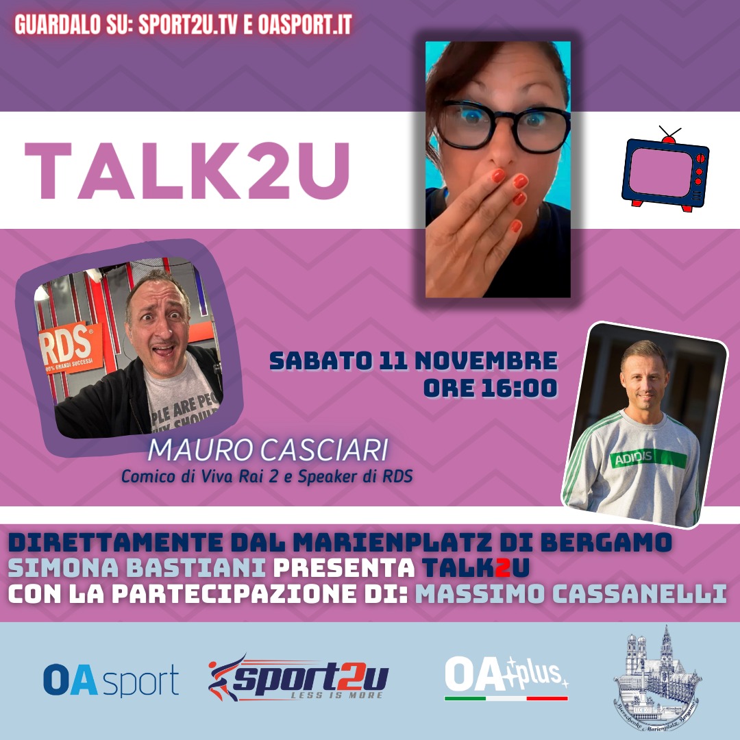Mauro Casciari, comico di Viva Rai 2 e Speaker di RDS, a Talk2u