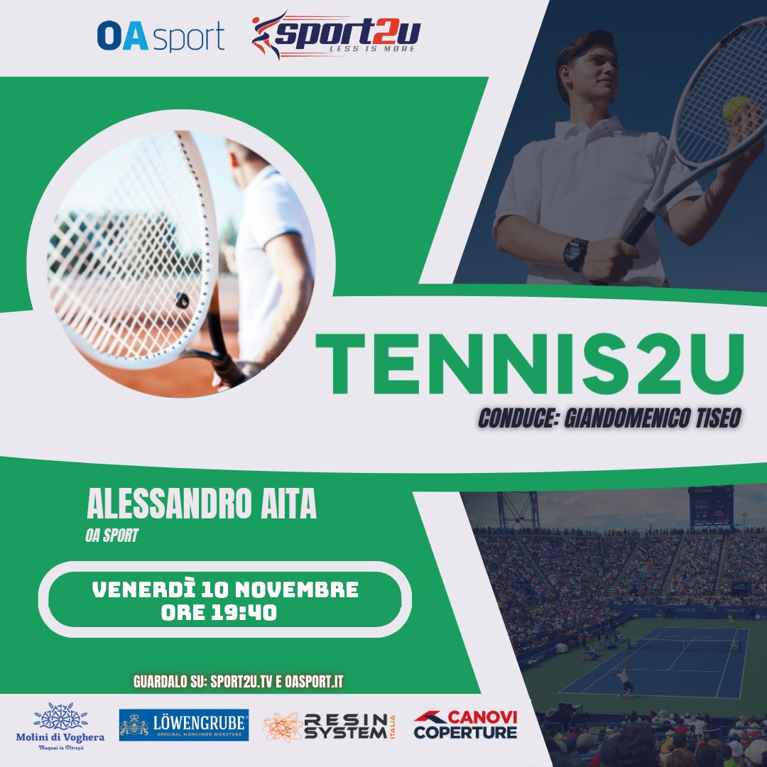 Alessandro Aita, OA Sport, a Tennis2u 10.11.2023